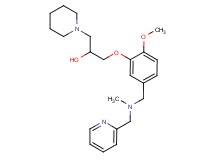 1-(2-methoxy-5-{[methyl(2-pyridinylmethyl)amino]methyl}phenoxy)-3-(1-piperidinyl)-2-propanol