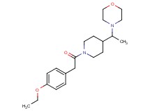 4-(1-{1-[(4-ethoxyphenyl)acetyl]-4-piperidinyl}ethyl)morpholine