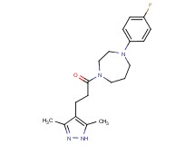 1-[3-(3,5-dimethyl-1H-pyrazol-4-yl)propanoyl]-4-(4-fluorophenyl)-1,4-diazepane