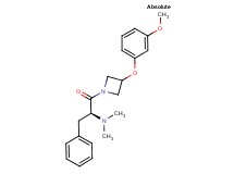 (2S)-1-[3-(3-methoxyphenoxy)-1-azetidinyl]-N,N-dimethyl-1-oxo-3-phenyl-2-propanamine