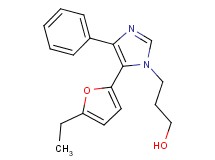 3-[5-(5-ethyl-2-furyl)-4-phenyl-1H-imidazol-1-yl]propan-1-ol