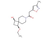 (1R*,3S*)-3-ethoxy-7-[(3-methylisoxazol-5-yl)acetyl]-7-azaspiro[3.5]nonan-1-ol
