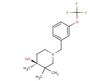 (4S*)-3,3,4-trimethyl-1-[3-(trifluoromethoxy)benzyl]piperidin-4-ol