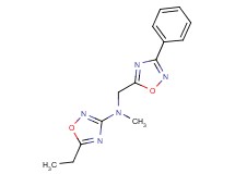 5-ethyl-N-methyl-N-[(3-phenyl-1,2,4-oxadiazol-5-yl)methyl]-1,2,4-oxadiazol-3-amine