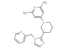2,6-dimethyl-4-{3-[1-(pyridin-2-ylmethyl)-1H-imidazol-2-yl]piperidin-1-yl}pyridine