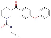 N-ethyl-3-(4-phenoxybenzoyl)-1-piperidinecarboxamide