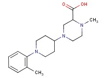 1-methyl-4-[1-(2-methylphenyl)piperidin-4-yl]piperazine-2-carboxylic acid