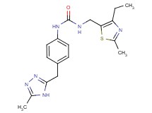 N-[(4-ethyl-2-methyl-1,3-thiazol-5-yl)methyl]-N'-{4-[(5-methyl-4H-1,2,4-triazol-3-yl)methyl]phenyl}urea