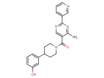 3-{1-[(4-methyl-2-pyridin-3-ylpyrimidin-5-yl)carbonyl]piperidin-4-yl}phenol