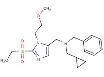 N-benzyl-1-cyclopropyl-N-{[2-(ethylsulfonyl)-1-(2-methoxyethyl)-1H-imidazol-5-yl]methyl}methanamine