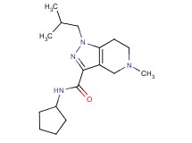 N-cyclopentyl-1-isobutyl-5-methyl-4,5,6,7-tetrahydro-1H-pyrazolo[4,3-c]pyridine-3-carboxamide