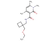 N-{[1-(ethoxymethyl)cyclobutyl]methyl}-1,4,6-trimethyl-2-oxo-1,2-dihydropyridine-3-carboxamide