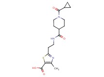 2-[2-({[1-(cyclopropylcarbonyl)-4-piperidinyl]carbonyl}amino)ethyl]-4-methyl-1,3-thiazole-5-carboxylic acid