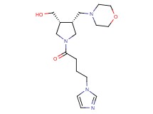 [(3R*,4R*)-1-[4-(1H-imidazol-1-yl)butanoyl]-4-(4-morpholinylmethyl)-3-pyrrolidinyl]methanol