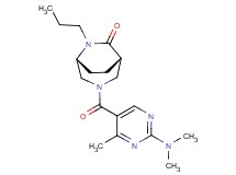 (1S*,5R*)-3-{[2-(dimethylamino)-4-methyl-5-pyrimidinyl]carbonyl}-6-propyl-3,6-diazabicyclo[3.2.2]nonan-7-one