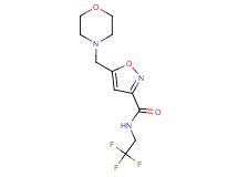 5-(4-morpholinylmethyl)-N-(2,2,2-trifluoroethyl)-3-isoxazolecarboxamide