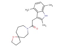 8-[(2,4,7-trimethyl-1H-indol-3-yl)acetyl]-1-oxa-8-azaspiro[4.6]undecane