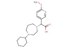 (4-cyclohexyl-1,4-diazepan-1-yl)(6-methoxypyridin-3-yl)acetic acid