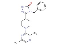 4-benzyl-5-[1-(3,6-dimethyl-2-pyrazinyl)-4-piperidinyl]-2,4-dihydro-3H-1,2,4-triazol-3-one