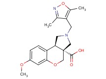 (3aR*,9bR*)-2-[(3,5-dimethylisoxazol-4-yl)methyl]-7-methoxy-1,2,3,9b-tetrahydrochromeno[3,4-c]pyrrole-3a(4H)-carboxylic acid