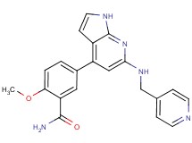 2-methoxy-5-{6-[(pyridin-4-ylmethyl)amino]-1H-pyrrolo[2,3-b]pyridin-4-yl}benzamide