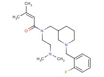 N-[2-(dimethylamino)ethyl]-N-{[1-(2-fluorobenzyl)-3-piperidinyl]methyl}-3-methyl-2-butenamide