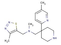N-methyl-1-[4-(5-methyl-2-pyridinyl)-4-piperidinyl]-N-[(4-methyl-1,2,3-thiadiazol-5-yl)methyl]methanamine dihydrochloride