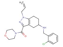 1-allyl-N-(2-chlorobenzyl)-3-(4-morpholinylcarbonyl)-4,5,6,7-tetrahydro-1H-indazol-5-amine