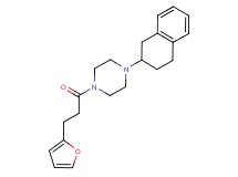 1-[3-(2-furyl)propanoyl]-4-(1,2,3,4-tetrahydro-2-naphthalenyl)piperazine