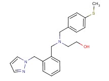 2-{[4-(methylthio)benzyl][2-(1H-pyrazol-1-ylmethyl)benzyl]amino}ethanol