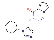 2-[(1-cyclohexyl-1H-imidazol-5-yl)methyl]pyrrolo[1,2-d][1,2,4]triazin-1(2H)-one