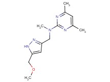 N-{[5-(methoxymethyl)-1H-pyrazol-3-yl]methyl}-N,4,6-trimethylpyrimidin-2-amine