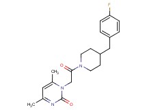1-{2-[4-(4-fluorobenzyl)-1-piperidinyl]-2-oxoethyl}-4,6-dimethyl-2(1H)-pyrimidinone