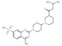 3-methyl-1-{1'-[4-methyl-7-(methylsulfonyl)-2-quinazolinyl]-1,4'-bipiperidin-3-yl}-1-butanone