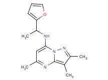 N-[1-(2-furyl)ethyl]-2,3,5-trimethylpyrazolo[1,5-a]pyrimidin-7-amine