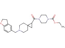 ethyl 4-{[6-(2,3-dihydro-1-benzofuran-5-ylmethyl)-6-azaspiro[2.5]oct-1-yl]carbonyl}-1-piperazinecarboxylate