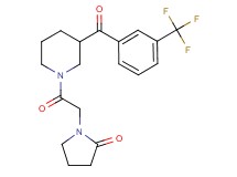1-(2-oxo-2-{3-[3-(trifluoromethyl)benzoyl]-1-piperidinyl}ethyl)-2-pyrrolidinone