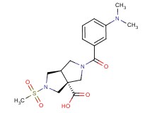 (3aR*,6aR*)-2-[3-(dimethylamino)benzoyl]-5-(methylsulfonyl)hexahydropyrrolo[3,4-c]pyrrole-3a(1H)-carboxylic acid