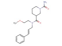 N~3~-(2-methoxyethyl)-N~3~-[(2E)-3-phenyl-2-propen-1-yl]-1,3-piperidinedicarboxamide