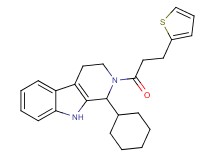 1-cyclohexyl-2-[3-(2-thienyl)propanoyl]-2,3,4,9-tetrahydro-1H-beta-carboline