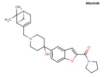 1-{[(1R,5S)-6,6-dimethylbicyclo[3.1.1]hept-2-en-2-yl]methyl}-4-[2-(1-pyrrolidinylcarbonyl)-1-benzofuran-5-yl]-4-piperidinol