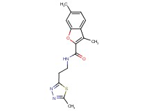 3,6-dimethyl-N-[2-(5-methyl-1,3,4-thiadiazol-2-yl)ethyl]-1-benzofuran-2-carboxamide