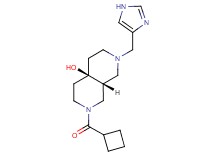 (4aR*,8aR*)-2-(cyclobutylcarbonyl)-7-(1H-imidazol-4-ylmethyl)octahydro-2,7-naphthyridin-4a(2H)-ol