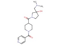 3-[(dimethylamino)methyl]-1-[(1-isonicotinoyl-4-piperidinyl)carbonyl]-3-pyrrolidinol