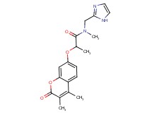 2-[(3,4-dimethyl-2-oxo-2H-chromen-7-yl)oxy]-N-(1H-imidazol-2-ylmethyl)-N-methylpropanamide