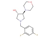 (3S*,4S*)-1-(2,4-difluorobenzyl)-4-(4-morpholinyl)-3-pyrrolidinol