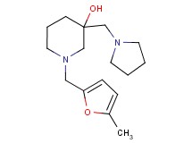 1-[(5-methyl-2-furyl)methyl]-3-(pyrrolidin-1-ylmethyl)piperidin-3-ol