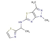 1,3-dimethyl-N-[1-(1,3-thiazol-2-yl)ethyl]-1H-pyrazolo[3,4-d][1,3]thiazol-5-amine