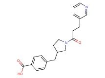 4-{[1-(3-pyridin-3-ylpropanoyl)pyrrolidin-3-yl]methyl}benzoic acid