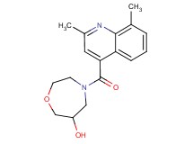 4-[(2,8-dimethylquinolin-4-yl)carbonyl]-1,4-oxazepan-6-ol